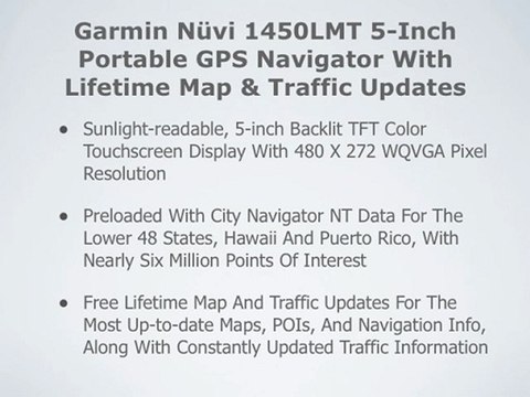 Garmin nuvi 1450LMT 5-Inch Portable GPS Navigator Review