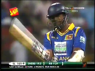1st and final T20I PAK vs SL Wickets Jazz cup 2011