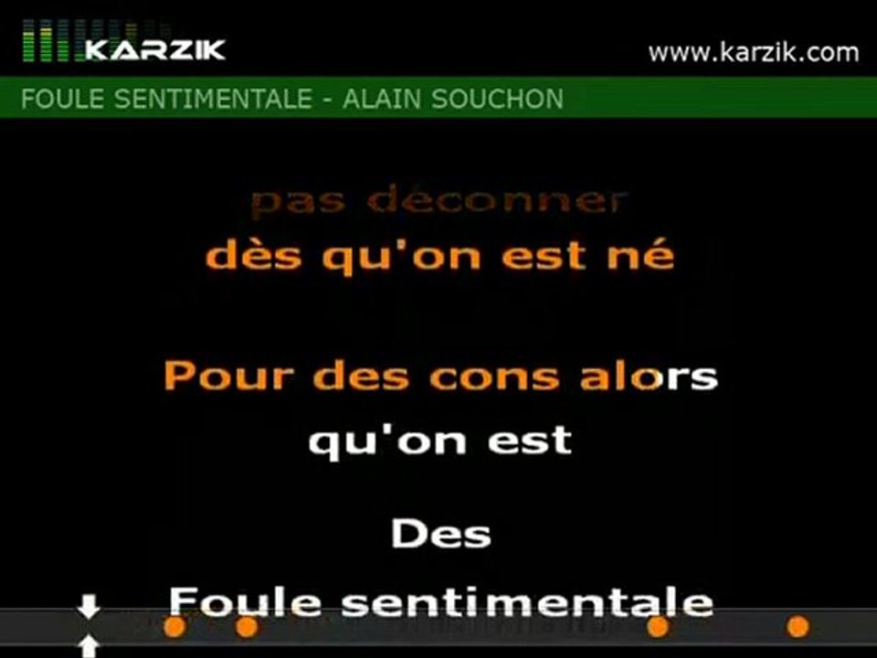 ALAIN SOUCHON  -  Foule Sentimentale