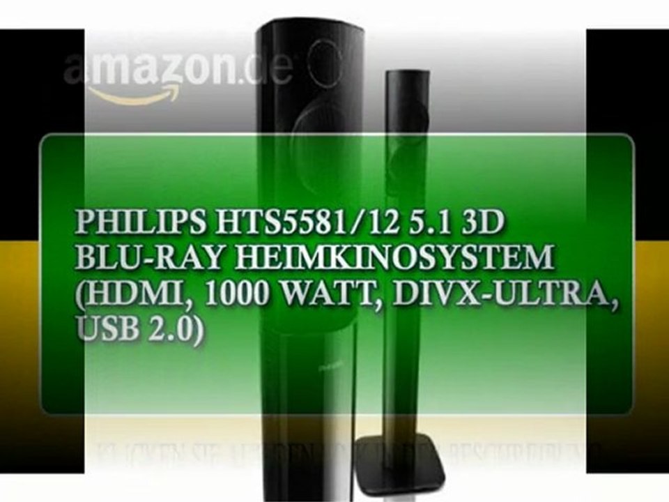 Philips HTS5581/12 5.1 3D Blu-Ray Heimkinosystem - video Dailymotion