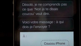 Iphone 4S Siri ! L'Iphone me fait coucou, mais ne reconnait pas mon coucou Bonjour Iphone ! Bonjour Laurent ! vol 3