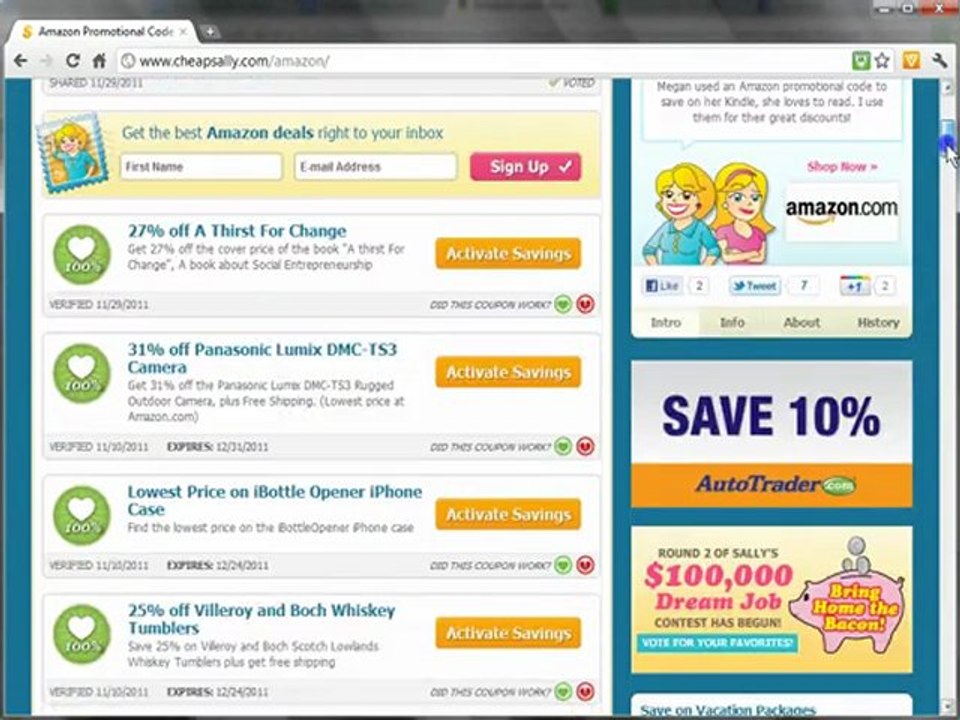 How to get an Amazon.com discount