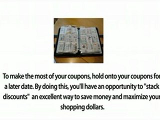 Coupons - Stack Them For More Savings