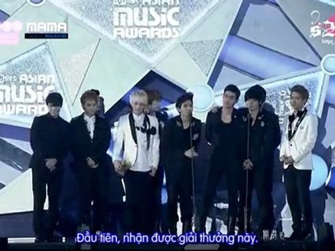 [Vietsub-S2T] [29.11.11] MAMA @ Best Male Group - Super Junior