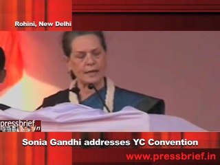 8 Sonia Gandhi addresses YC Convention
