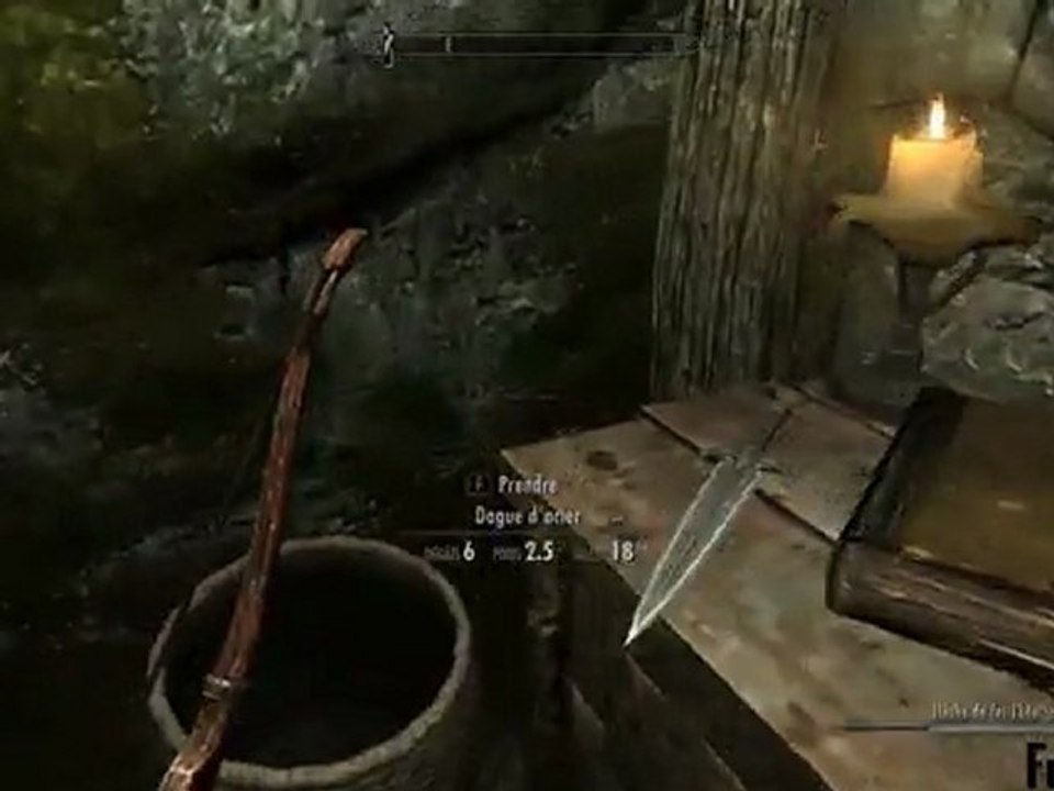 |Gameplay\ The Elder Scrolls V : Skyrim, l'elfe exploratrice.