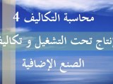 محاسبة التكاليف 4 - انتاج تحت التشغيل و تكاليف الصنع الإضافية