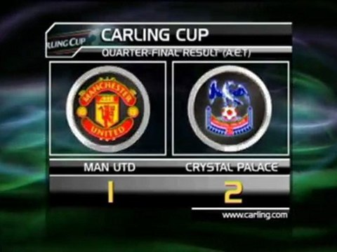 Carling Cup-Il Crystal Palace fa fuori il Man U