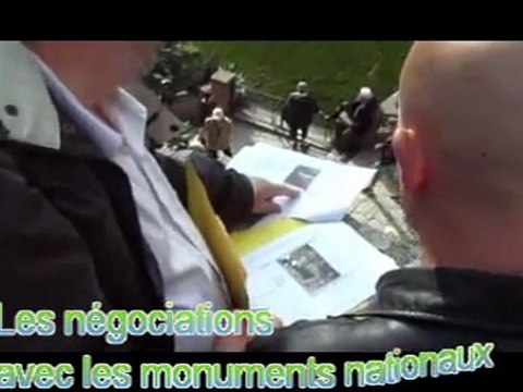 Installation de tags NFC au Mont Saint Michl et dans la baie en septembre 2011