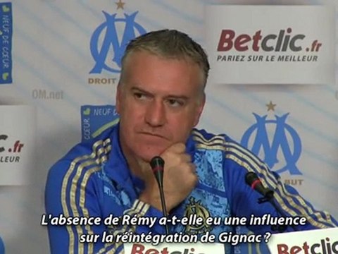 Deschamps agacé par le cas Gignac