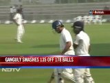 Ganguly slams a ton in Ranji Trophy