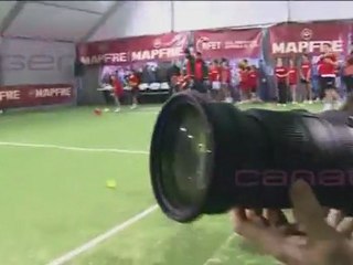 Los tenistas españoles juegan un particular partido