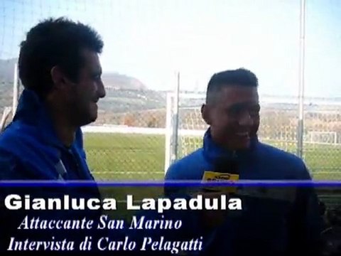Calcio intervista Pelagatti - Lapadula pre San Marino - Santarcangelo.wmv