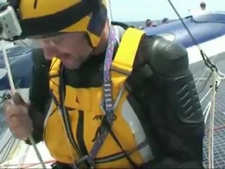 Vidéo - Jour 9 - Maxi Banque Populaire V - Inspection du Maxi Banque Popilaire V avant le Grand Sud