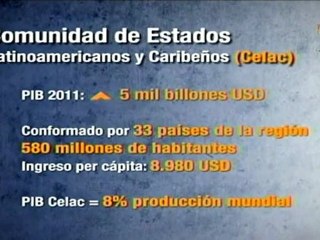 PIB CELAC será en 2011 superior a 2 billones de dólares