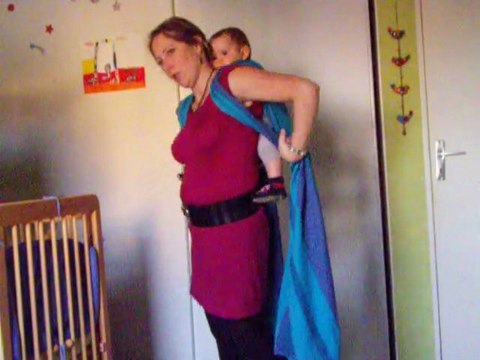 écharpe tissée kangourou dos (ou sac à dos)