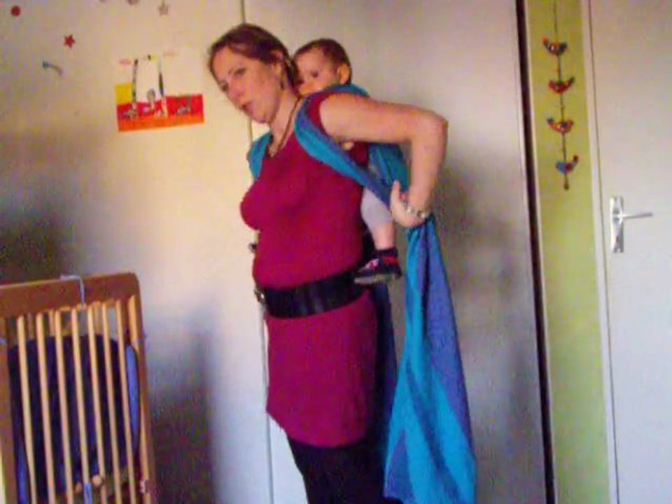 écharpe tissée kangourou dos (ou sac à dos)