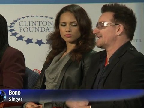 Obama, Alicia Keys, Bono call for 'win' in fight against AIDS