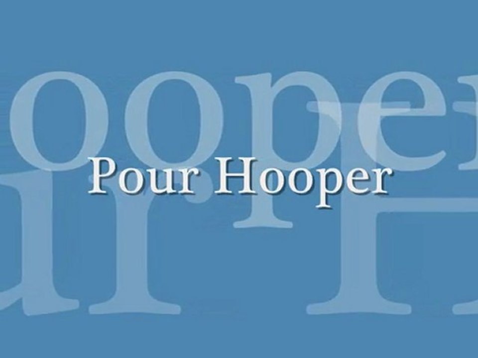 Un cadeau pour toi Hooper !