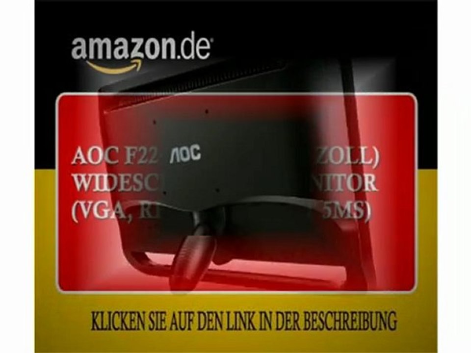 AOC F22+ 54,6 cm (21,5 Zoll) widescreen TFT Monitor (VGA, Reaktionszeit 5ms)