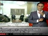 Líderes musulmanes del Líbano respaldan a Siria