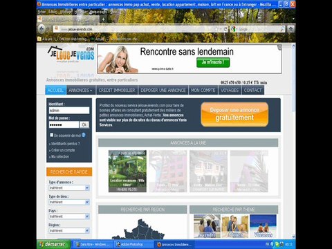 Déposer votre annonces sur jeloue-jevends.com