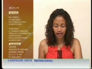 Journal Télévisé Mada / RTA / Madaplus - 29-11-11