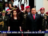 Chávez recebe Cristina Kirchner