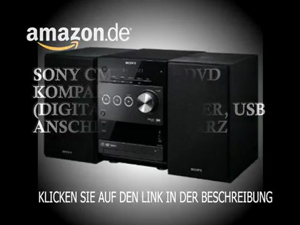 Sony CMT-DX400 DVD Kompaktanlage (Digitalverstärker, USB Anschluss) schwarz