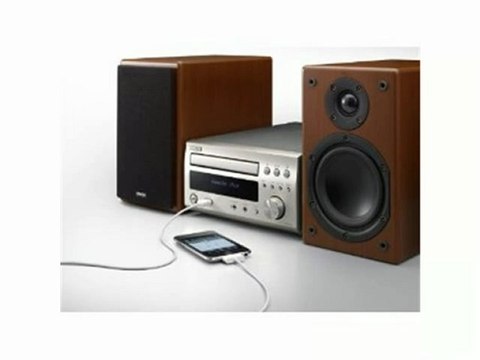 Denon D-M38 Kompaktanlage (Apple iPod-Dock, USB 2.0) silber/kirsche