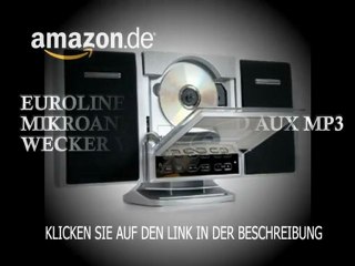 Euroline DMC9800 Mikroanlage USB SD AUX MP3 Wecker Wand