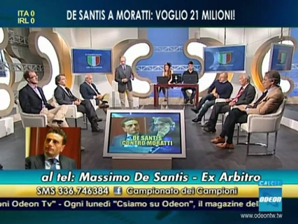 IL CAMPIONATO DEI CAMPIONI - De Santis chiede risarcimento record