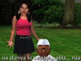 Rakhi Sawant disturbs Anna Hazare Maun Vrat  Hidden cam