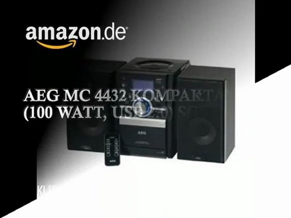 Aeg MC 4432 Kompaktanlage (100 Watt, USB 2.0) schwarz