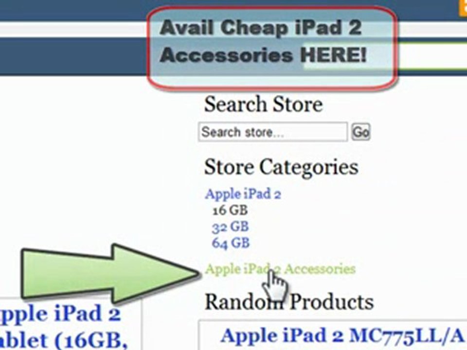 "Apple iPad 2 Sales", "Get an Apple iPad 2"