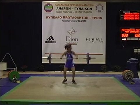 2010 Hellenic Weightlifting Championships| Finals|Women 48-53kg