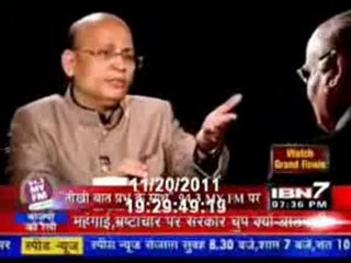 PRABHU CHAWLA_TEEKHI BAAT WITH ABHISHEK SINGHVI  ON IBN7