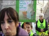 Protesta al Campidoglio contro la discarica di Corcolle