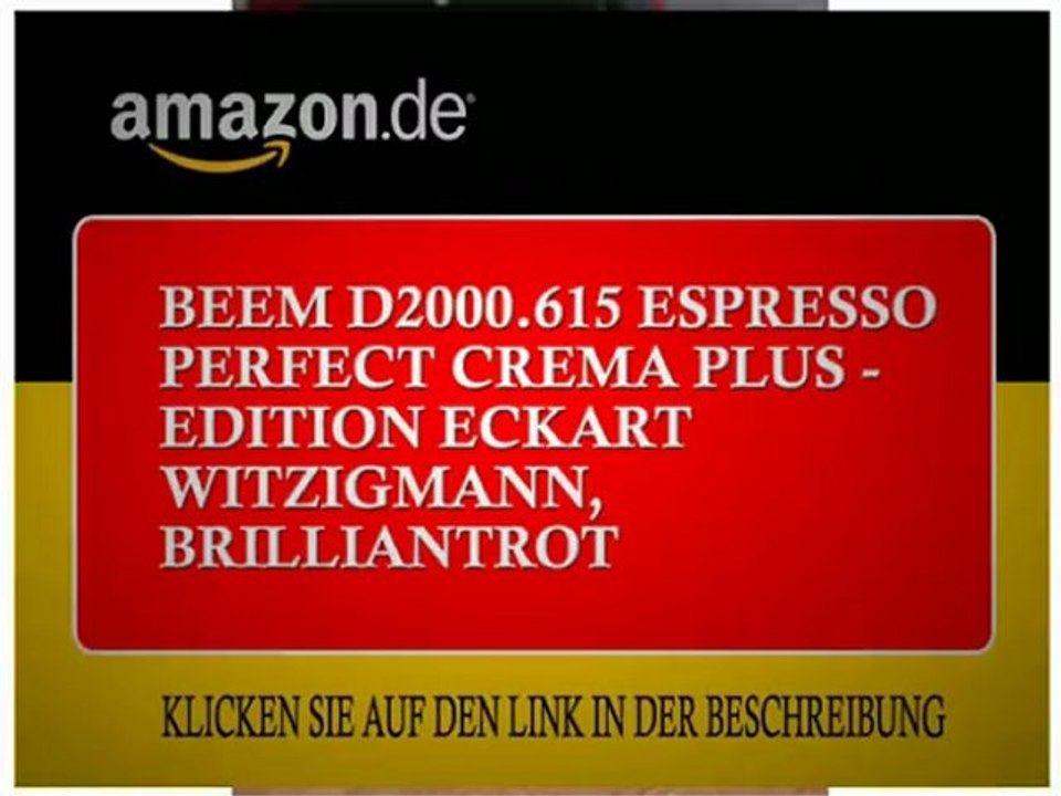 Beem D2000.615 Espresso Perfect Crema Plus - Edition Eckart Witzigmann, brilliantrot