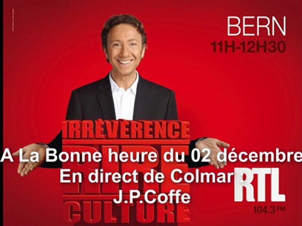 Vendredi 2 Décembre 2011 : présentation de Jean-Pierre coffe au marché de Noël de Colmar