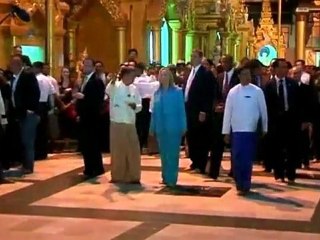 Download Video: Clinton meets Suu Kyi in Myanmar