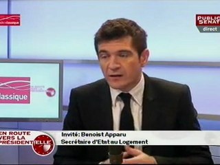 EN ROUTE VERS LA PRESIDENTIELLE,Benoist Apparu, Secrétaire d'Etat au Logement