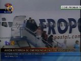 Vuelo de Aeropostal aterriza de emergencia en Lara