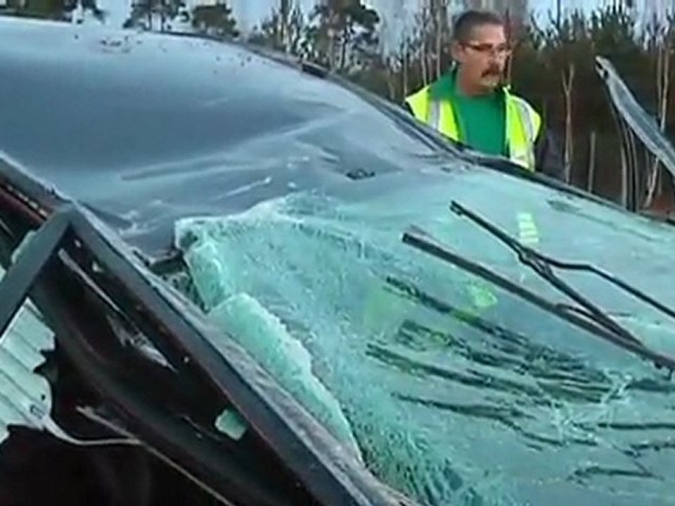Accident spectaculaire sur l'autoroute A26! (Aube)
