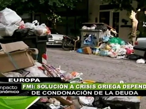 FMI:solución a crisis griega está en condonación de la deuda