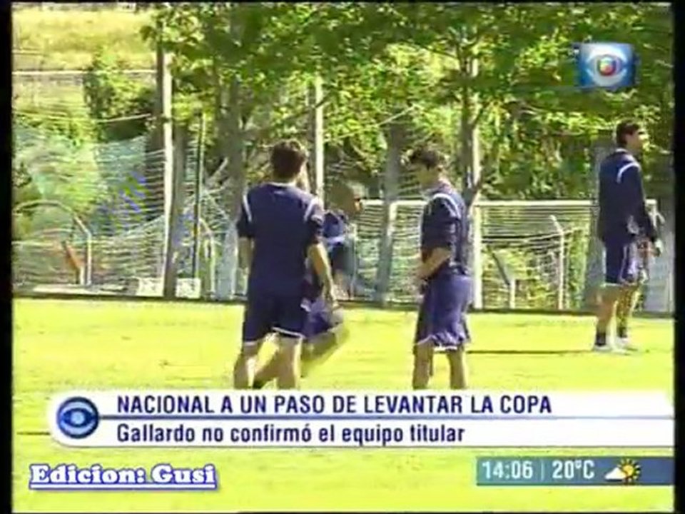Nacional a un paso de levantar la copa