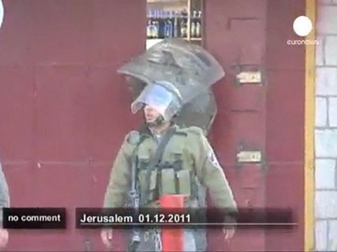 Palestinian youths clash with Israeli... - no comment
