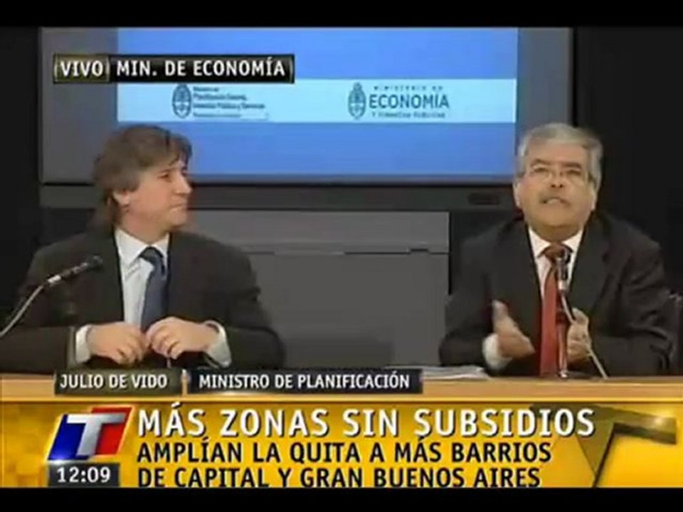 En vivo más zonas sin subsidios en  Buenos Aires