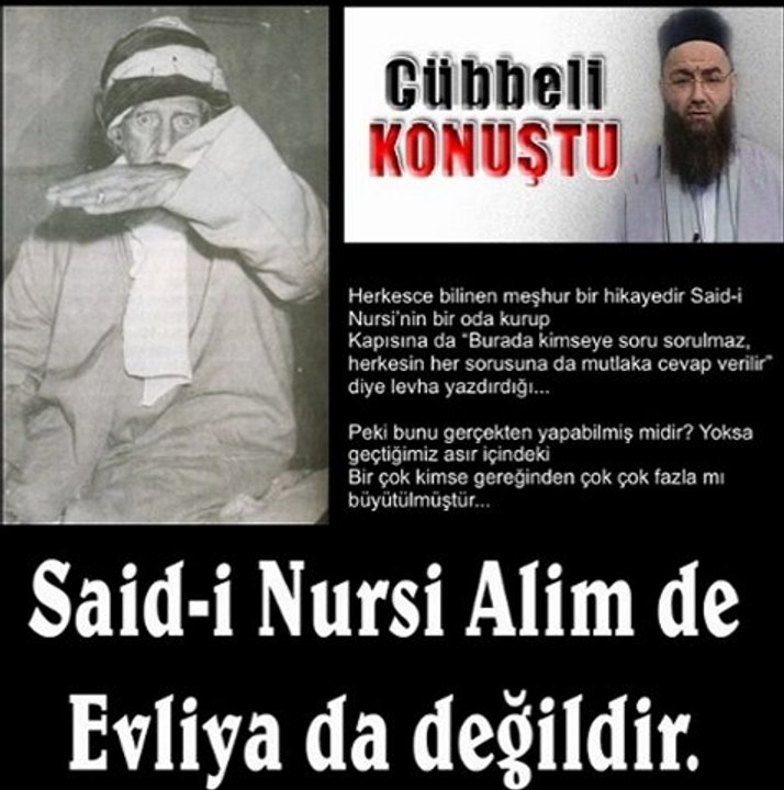 Sapik Cübbeli Ahmet - Bediüzzaman Said Nursiye agir iftira atiyor.