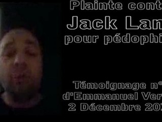 Emmanuel Verdin Vidéo N°3 - Plainte contre Jack Lang - 2 Décembre 2011